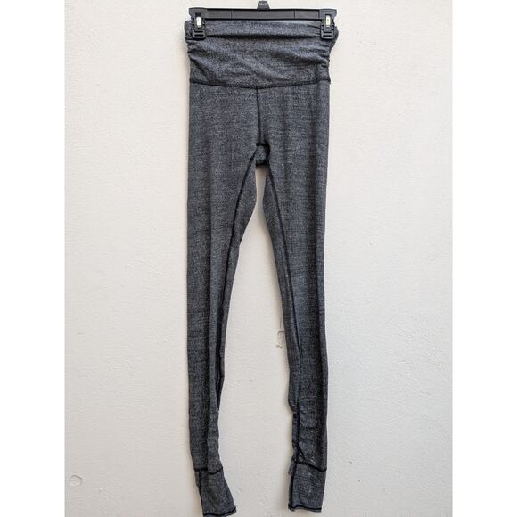 Lululemon Still Mind Tight 28" Interlink Women's Ice Grey Black Size 4 - Picture 3 of 16